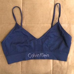 Navy CALVIN KLEIN lounge bra